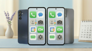 Galaxy A15 vs Moto G54 usado para idoso com bateria alta e tela grande