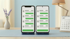 iPhone 11 e Galaxy A32 usado em rotina de chamadas e bateria para idoso