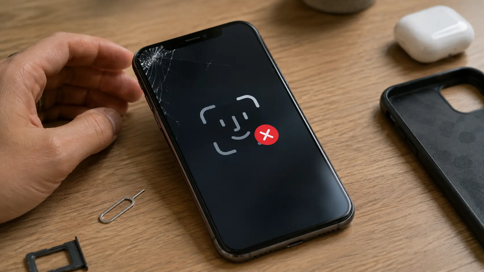 iPhone usado com Face ID quebrado