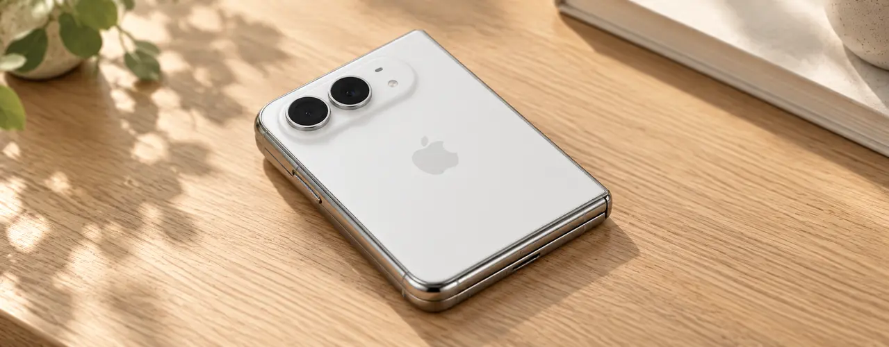 iPhone Duo aberto ao lado do iPhone 18 Pro Max